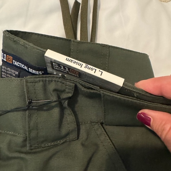 5.11 Tactical Men's Ripstop TDU Green Pants - Picture 2 of 4